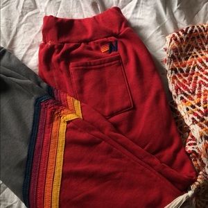 Aviator Nation Cherry Glider Stripe Sweatpants